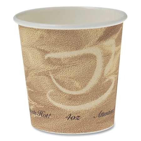 Dart Single Sided Poly Paper Hot Cups, 4 OZ, Mistique design, PK1000 374MS-0029